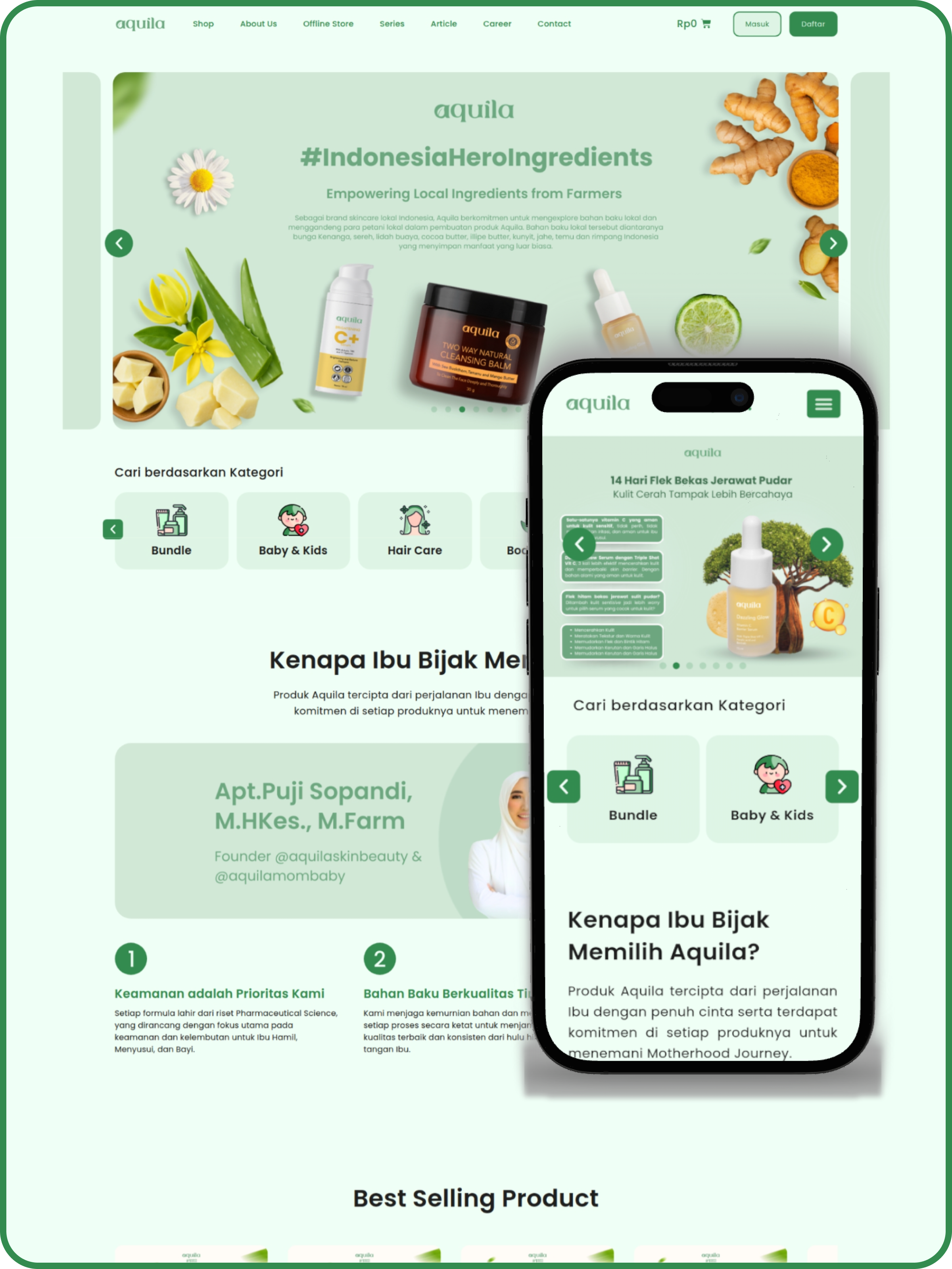 Foto mode dengan komposisi editorial
